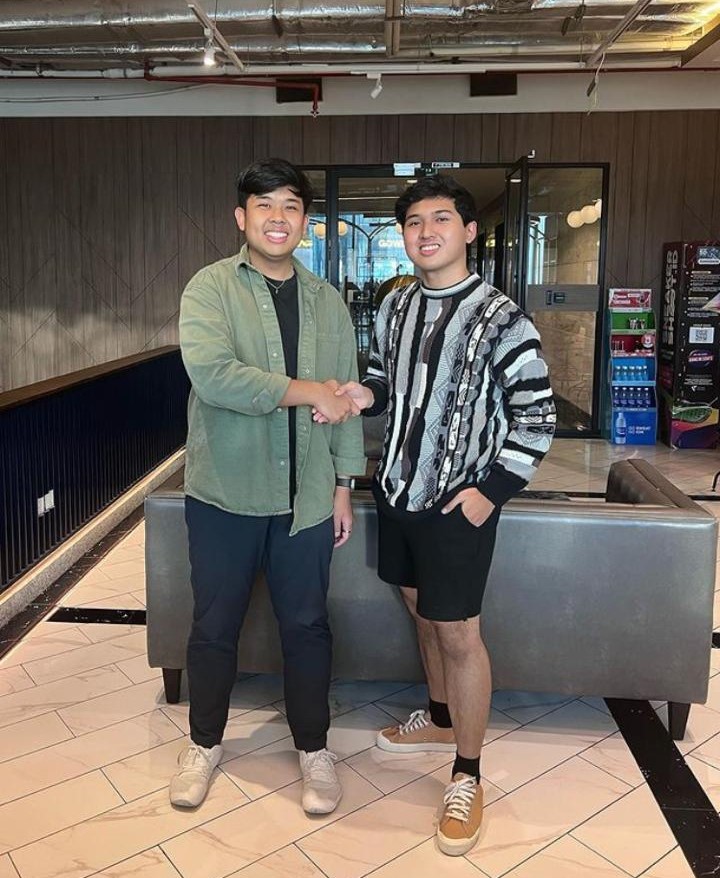 Gambar Farhan Firmansyah dan Jehian Panangian Sijabat selaku CEO Mantappu Corp. (Sumber: Instagram @farhanfirms)