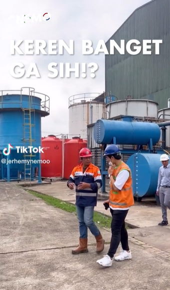 Kunjungan Owen ke PLTSa di Bekasi, Indonesia (Sumber: Tiktok @jerhemynemoo)