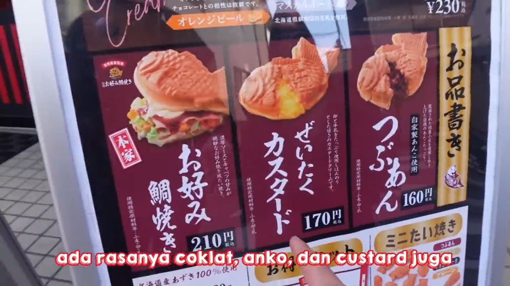 Gambar Toko Tayakidi yang Menjual Taiyaki di Togoshi Ginza, Jepang (Sumber: Youtube Talent)
