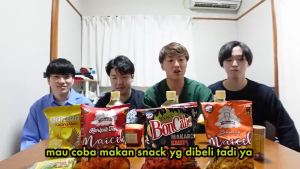 Gambar Yusuke Sakazaki - Challenge Hidangan Pedas Indonesia (Sumber: Youtube Yusuke Sakazaki)