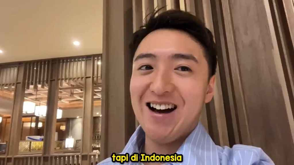 Gambar Contoh Perbedaan Budaya antara Indonesia dan Jepang menurut Yusuke Sakazaki (Sumber: Youtube YUSUKE【wasedaboys】)