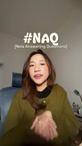 Normanela menjawab pertanyaan followers tentang relationship dalam segmen #NAQ | Sumber: TikTok/normanelat