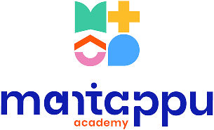 Logo for Manippu Academy featuring colorful abstract shapes above the word 'manippu' with 'academy' in small text.