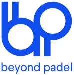 Abstract blue geometric illustration featuring large overlapping circles and partial text reading 'beyond' at the bottom.